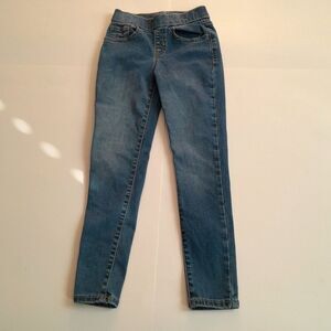 Cat & Jack Jeggings Pants Girls Blue Stretch 5 Pocket Jeans Style Size 4